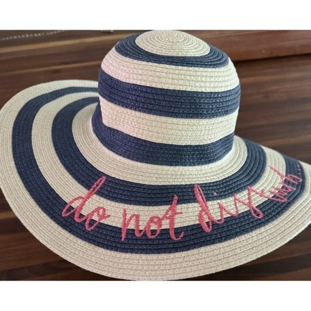 Floppy Straw Sun‎ Hats Women's OS Beach Ready Lot Of 2